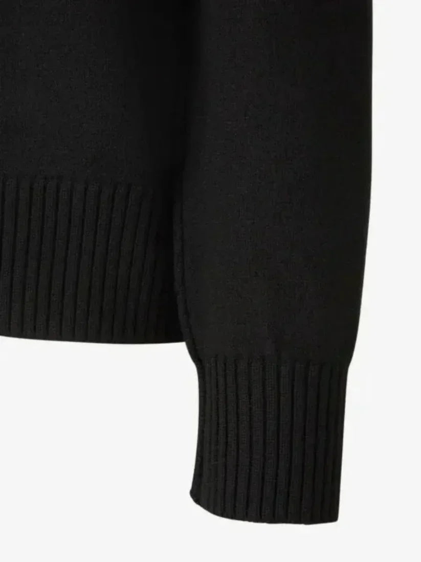 Pull en Laine Unisexe Élégant avec Broderie de Cœur - vue 6