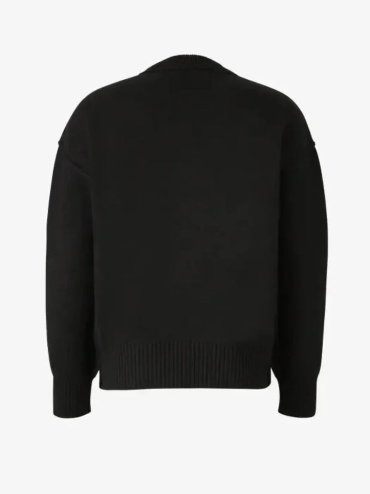 Pull en Laine Unisexe Élégant avec Broderie de Cœur - vue 2