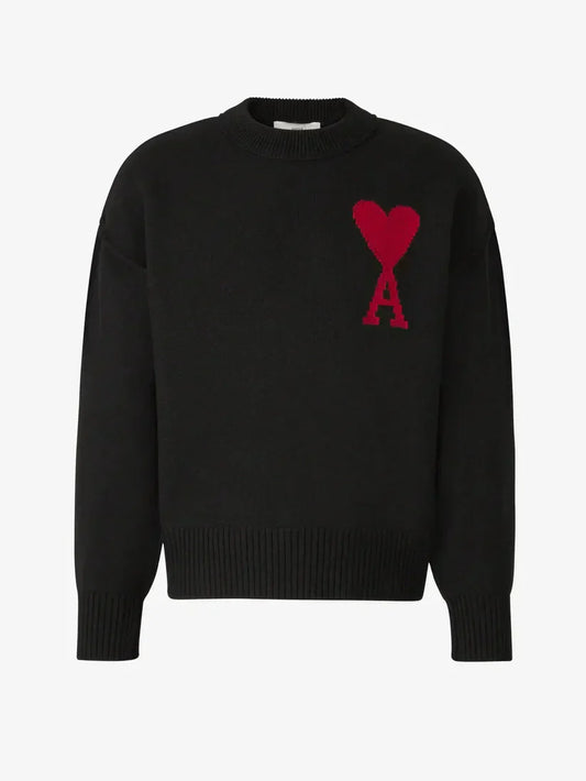 HeartLluxe™ – Pull en Laine Unisexe Élégant avec Broderie de Cœur-1