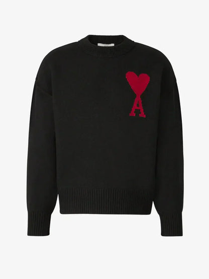 Pull en Laine Cachemire Élégant avec Broderie Cœur - PanierRoyale