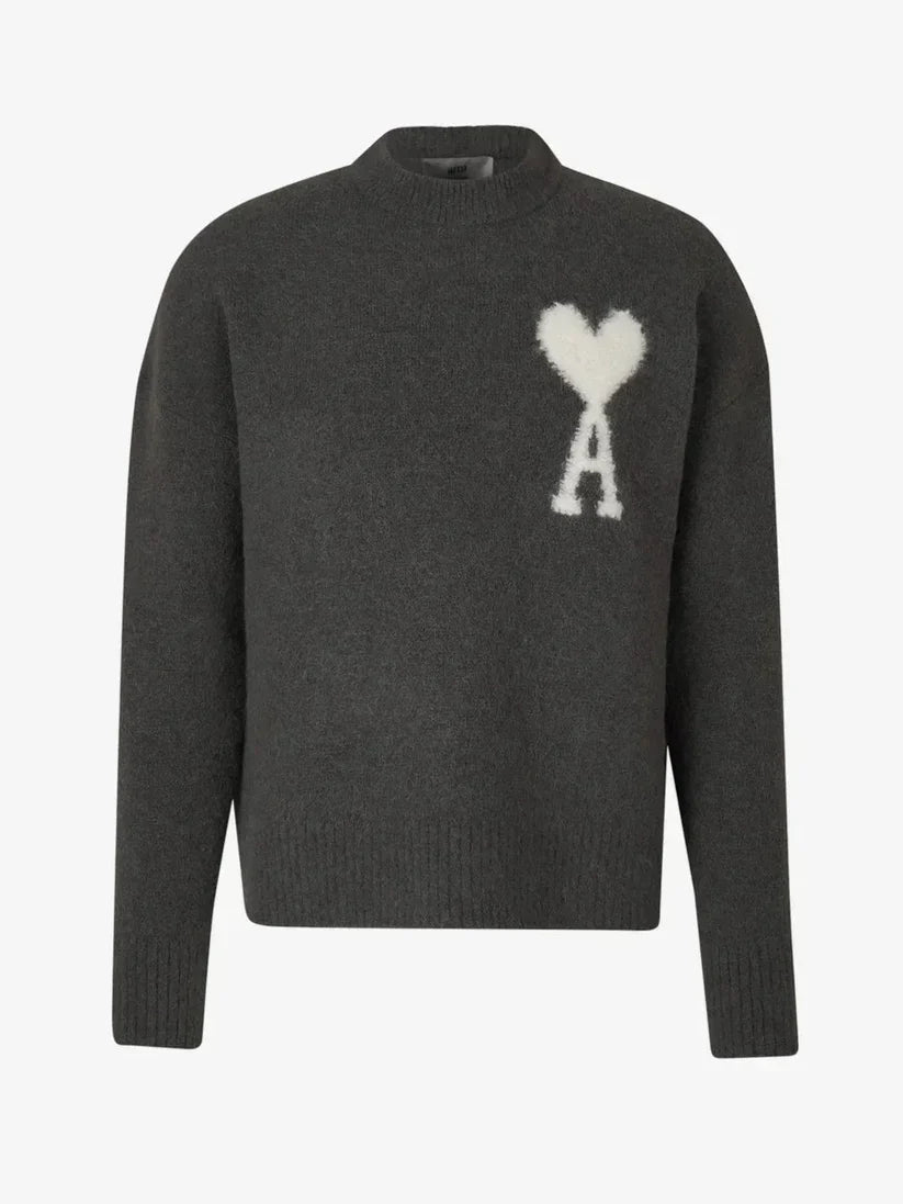 Pull en Laine Unisexe Élégant avec Broderie de Cœur - vue 10