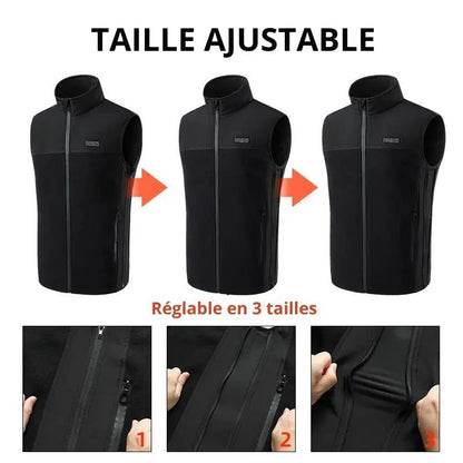 HeatVest™ – Gilet Chauffant Sans Manches Unisex avec Batterie Rechargeable