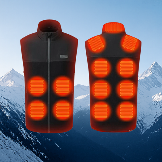Gilet Chauffant Réversible Unisexe avec Chauffage Électrique - PanierRoyale
