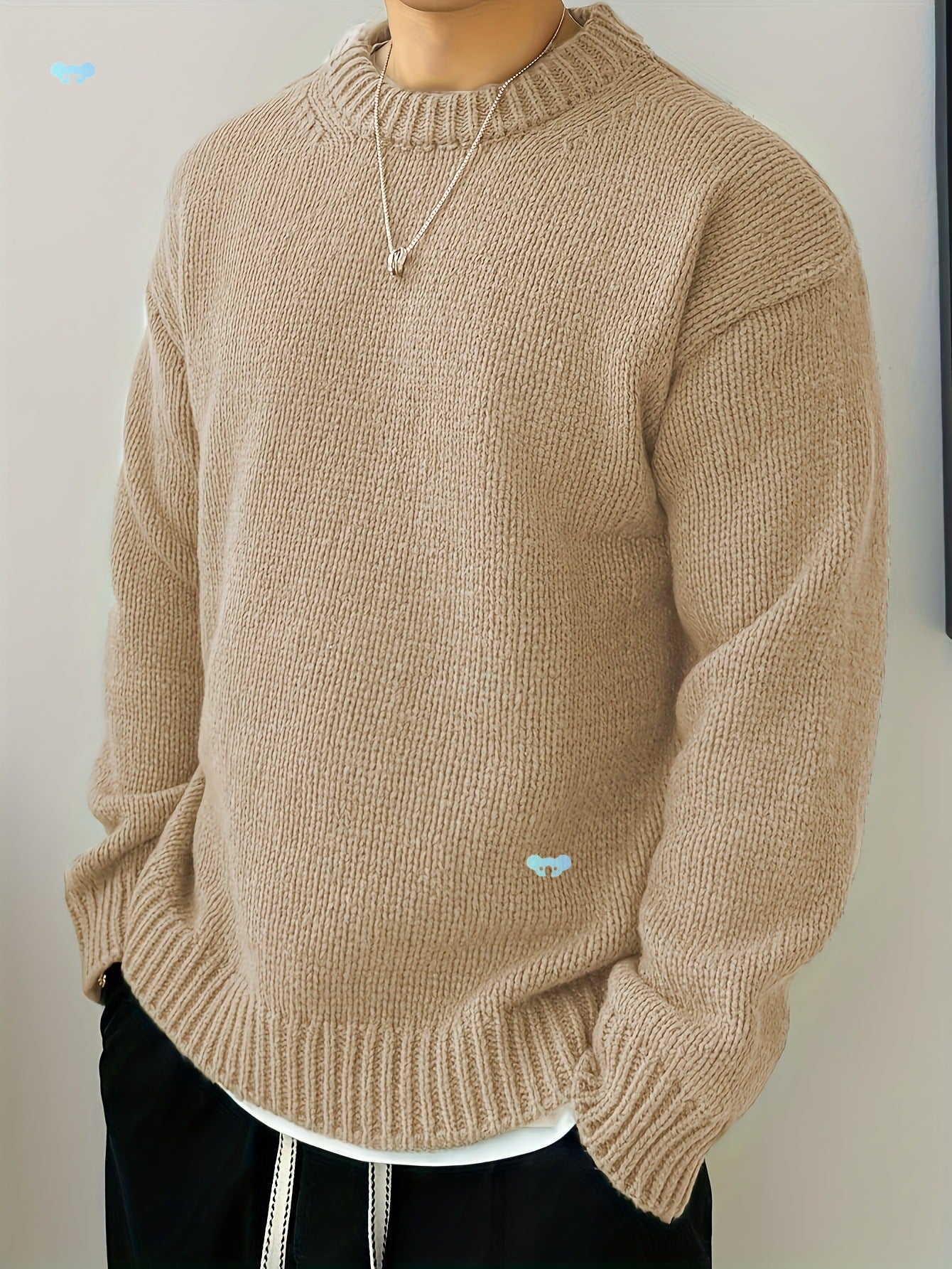 Pull Col Rond Doux et Chaud pour Hiver