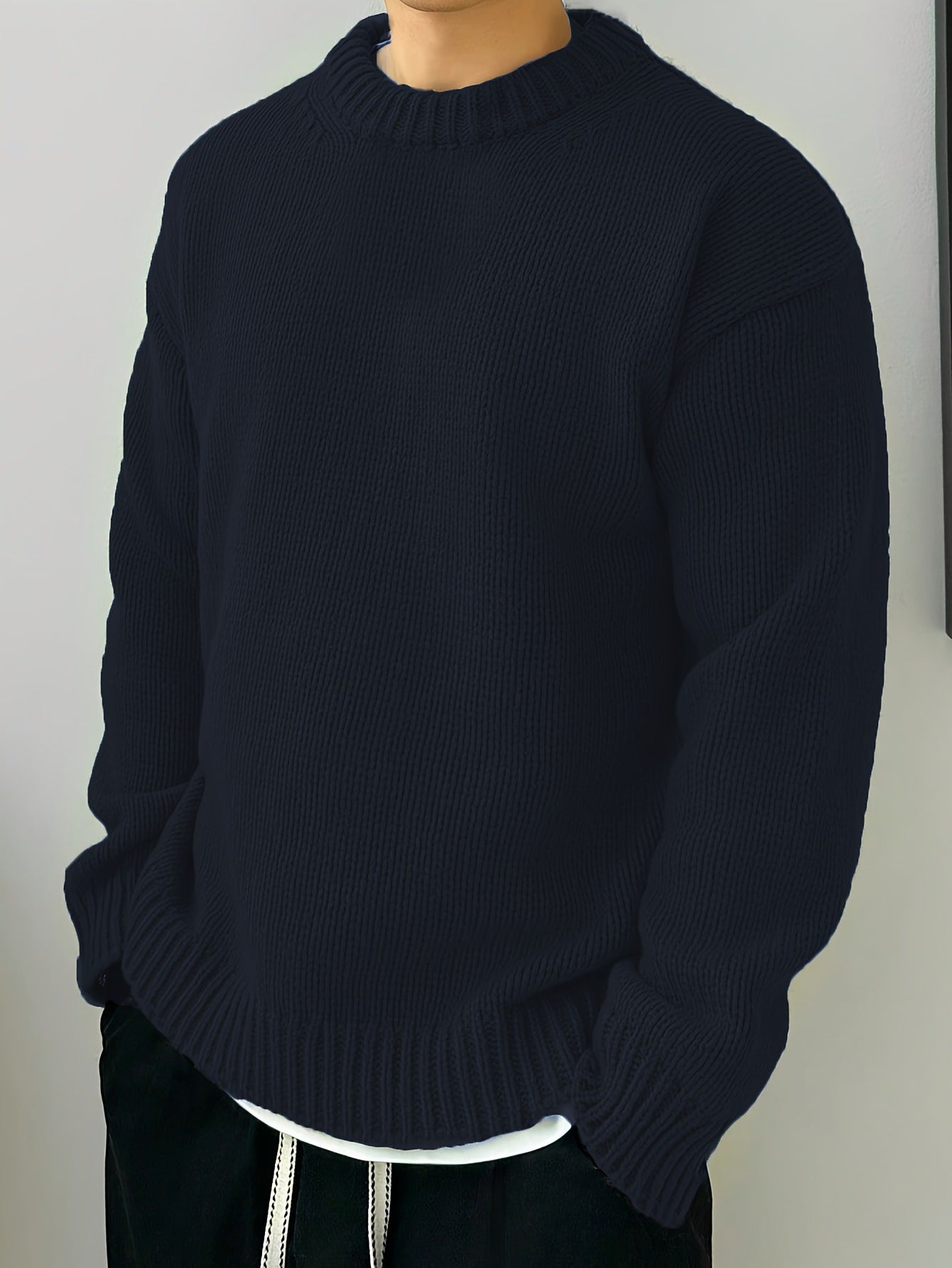 Pull Col Rond Doux et Chaud pour Hiver