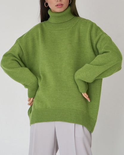 Pull Femme Col Roulé Chic
