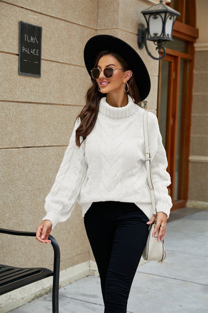 Pull Femme Col Roulé Chaud et Douillet