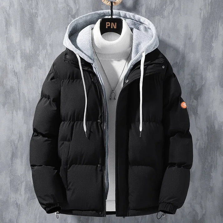 Veste Hiver avec Capuche et Fermeture Éclair Réversible