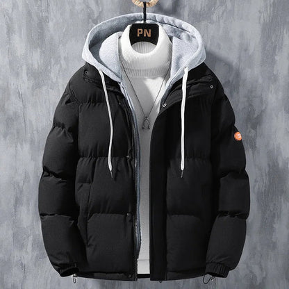 Veste Hiver avec Capuche et Fermeture Éclair Réversible