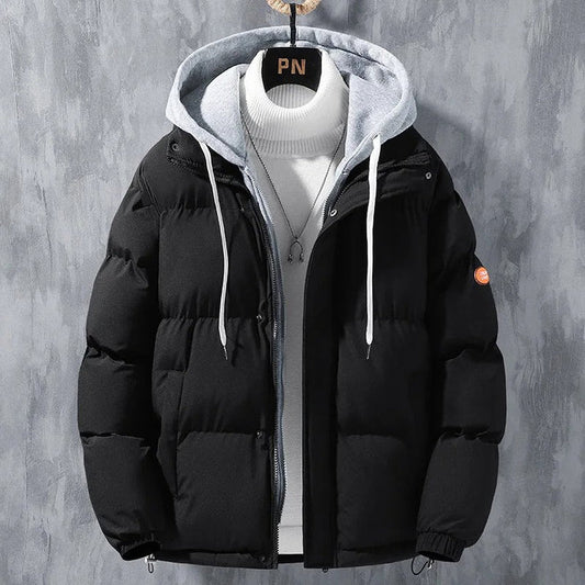 Veste Hiver avec Capuche et Fermeture Éclair Réversible
