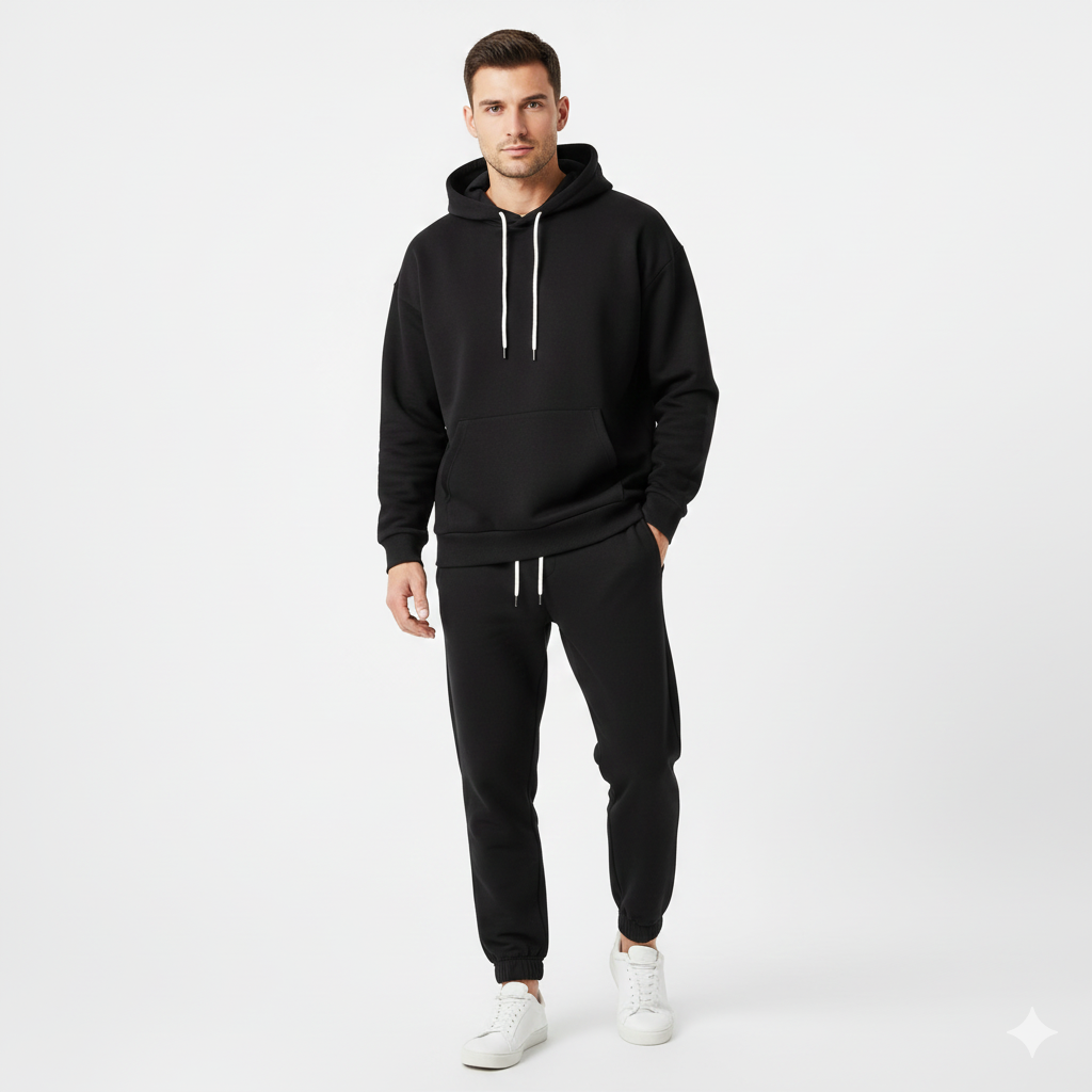Survêtement Homme Sport Décontracté - Hoodie et Pantalon Tech