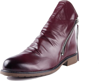 Bottines Homme Élégantes en Cuir avec Lacets