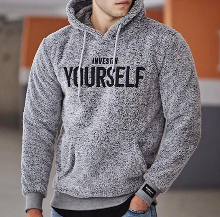 Sweat à Capuche Mode avec Imprimé Investir en Soi pour Looks Détendus