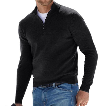 Pull Homme Col Zip Moderne pour Sport et Travail