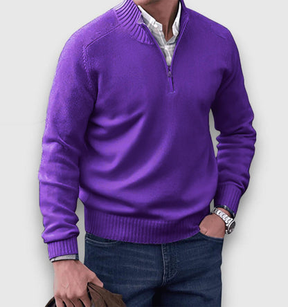 Pull Homme Classique Zippé pour Tous Les Jours