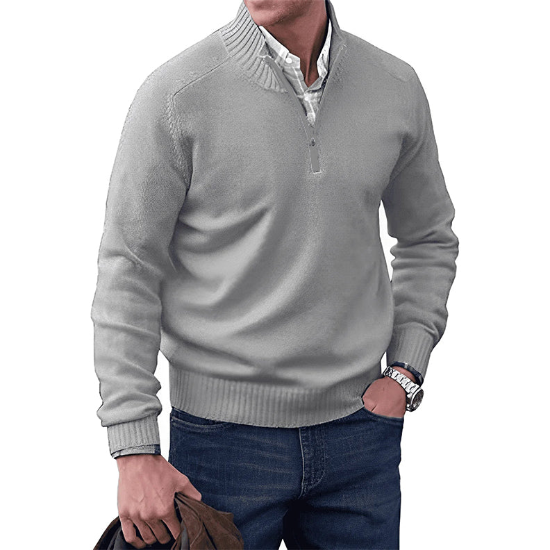 Pull Homme Classique Zippé pour Tous Les Jours