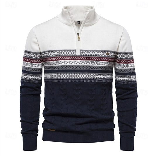 Pull Homme Hiver Chaud et Élégant Slim Fit - PanierRoyale