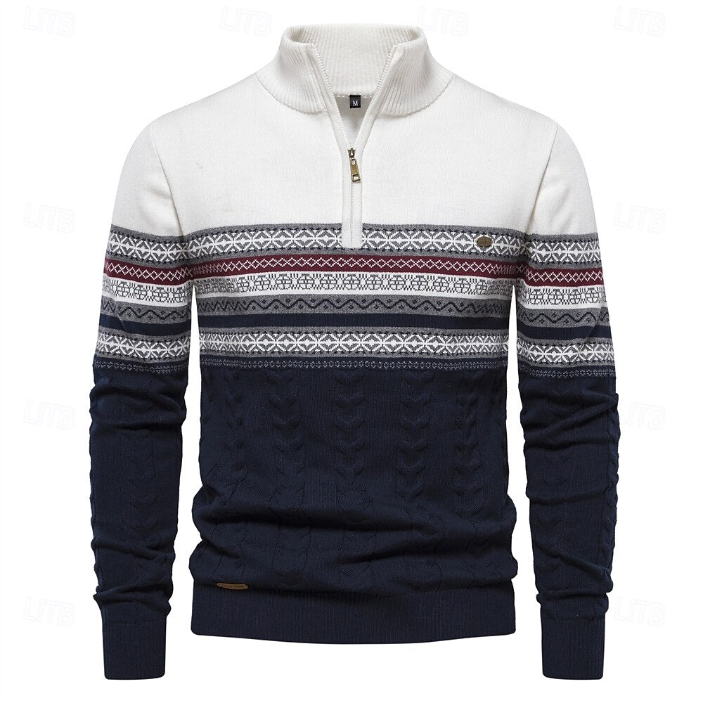 Pull Homme Hiver Chaud et Élégant Slim Fit