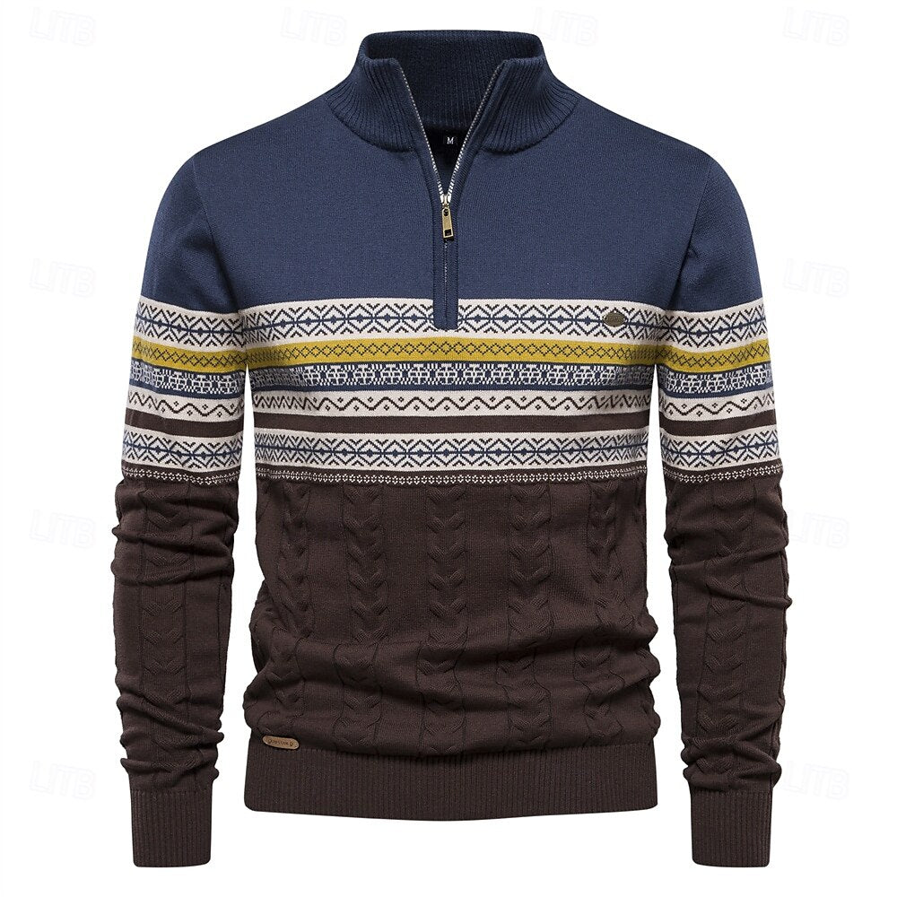 Pull Homme Hiver Chaud et Élégant Slim Fit