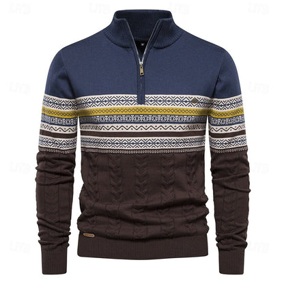 Pull Homme Hiver Chaud et Élégant Slim Fit