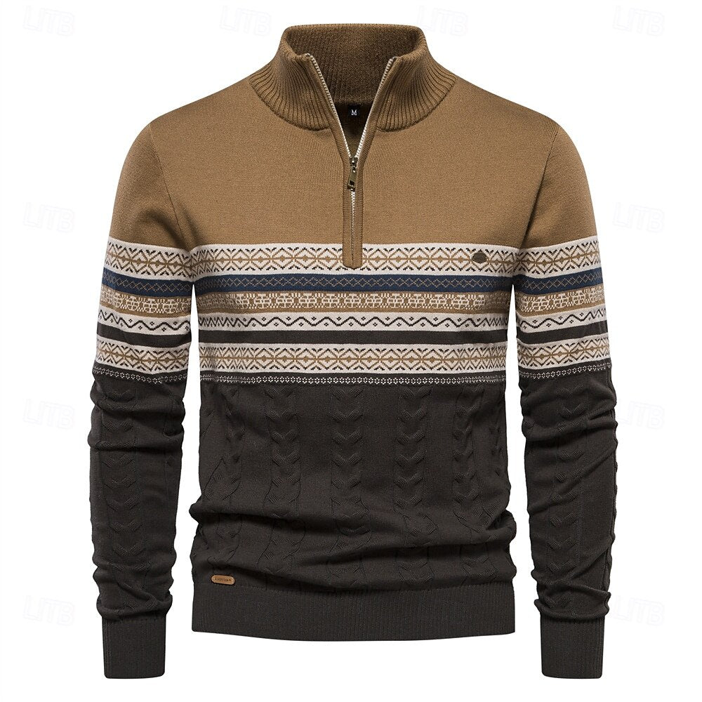 Pull Homme Hiver Chaud et Élégant Slim Fit