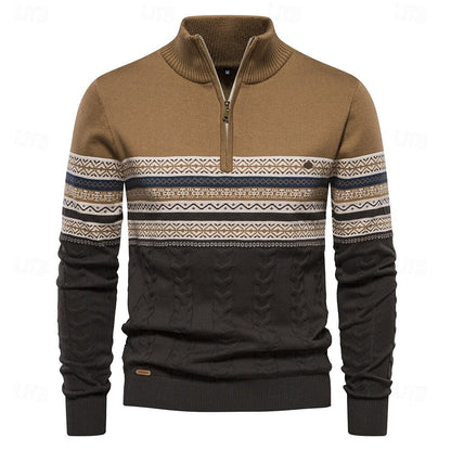 Pull Homme Hiver Chaud et Élégant Slim Fit