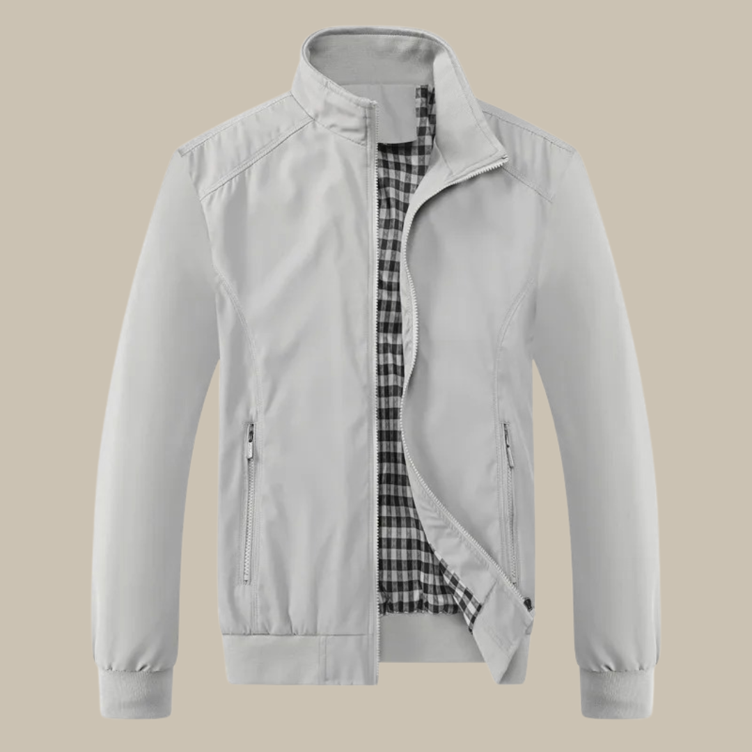 Veste Homme Légère Col Montant Coupe Moderne