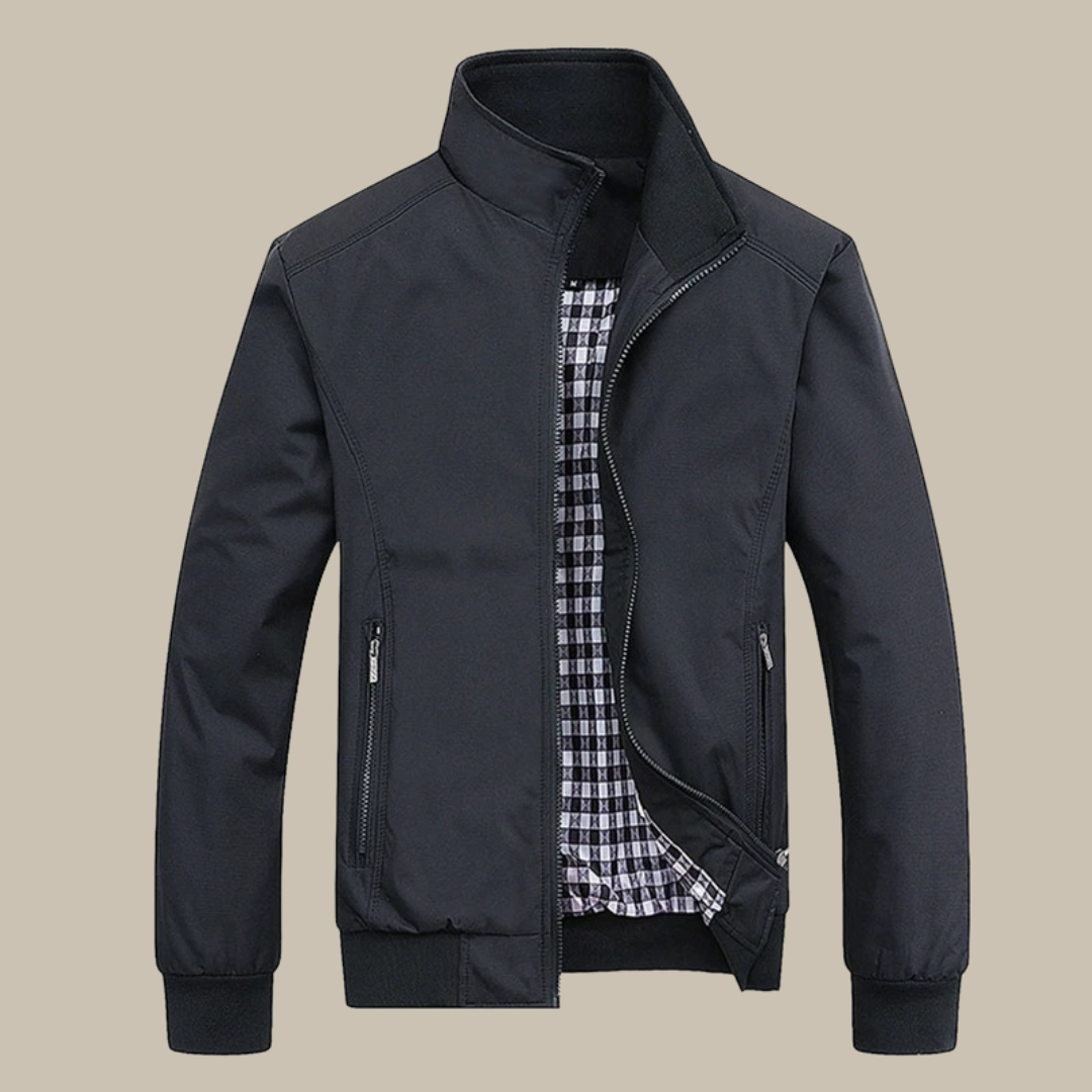 Veste Homme Légère Col Montant Coupe Moderne