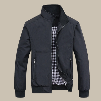 Veste Homme Légère Col Montant Coupe Moderne