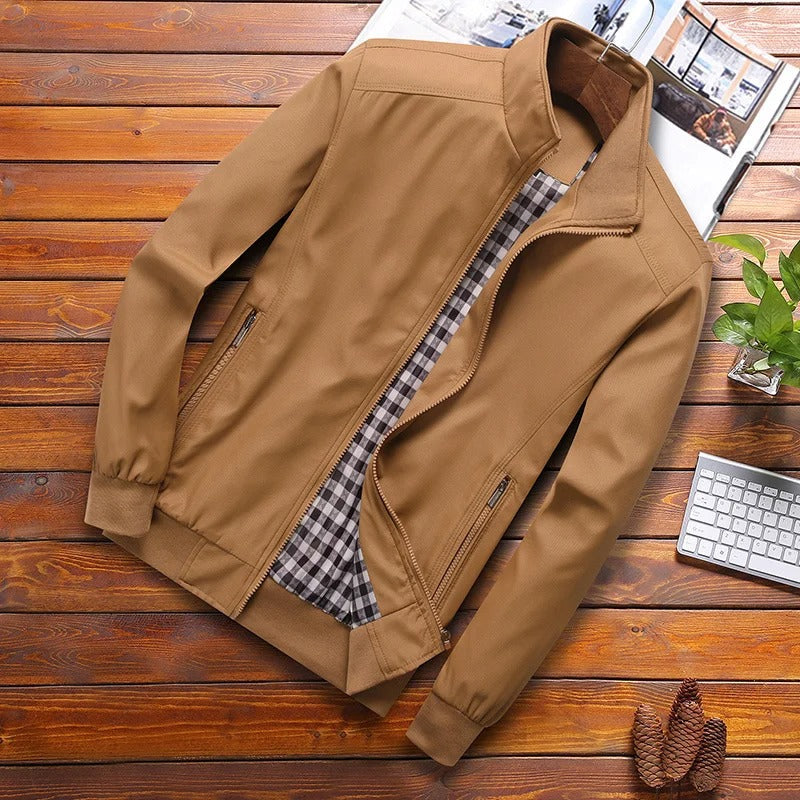 Veste Homme Légère Col Montant Coupe Moderne
