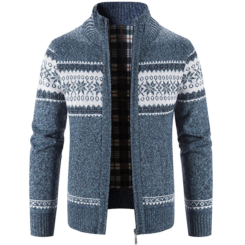 Veste Hiver Homme Laine Épaisse Zippée - PanierRoyale