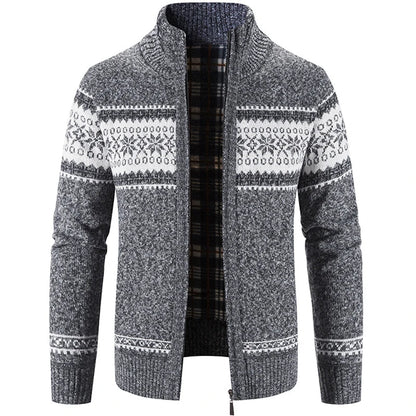 Veste Hiver Homme Laine Épaisse Zippée