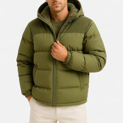 Veste polaire homme capuche sport noir matelassée