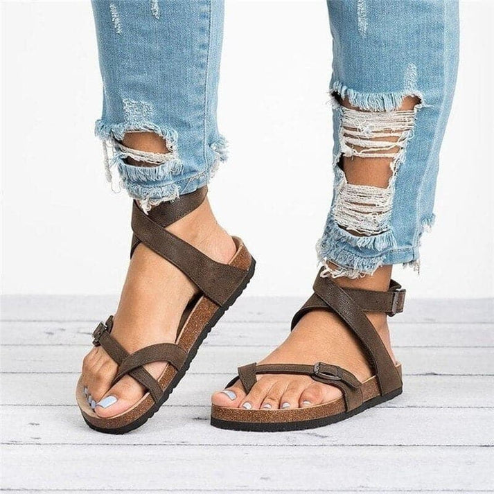 Sandales Femme Brides Simples Style Estival - PanierRoyale