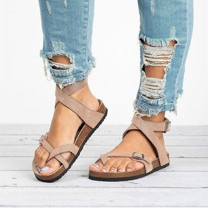 Sandales Femme Brides Simples Style Estival
