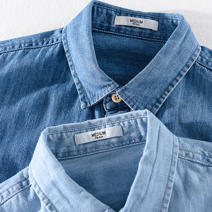 Chemise Homme Denim en Coton Authentic