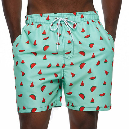 Short de plage homme imprimé élastique
