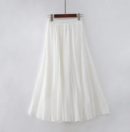 Jupe Longue Élégante Taille Haute Femme