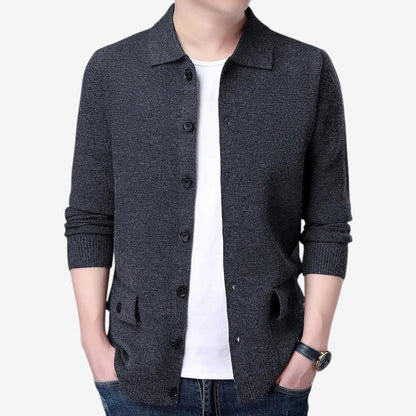Cardigan Homme Chic à Manches Longues et Douillet