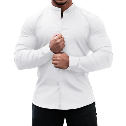 Chemise Homme Élégante à Manches Longues