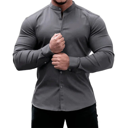 Chemise Homme Élégante à Manches Longues