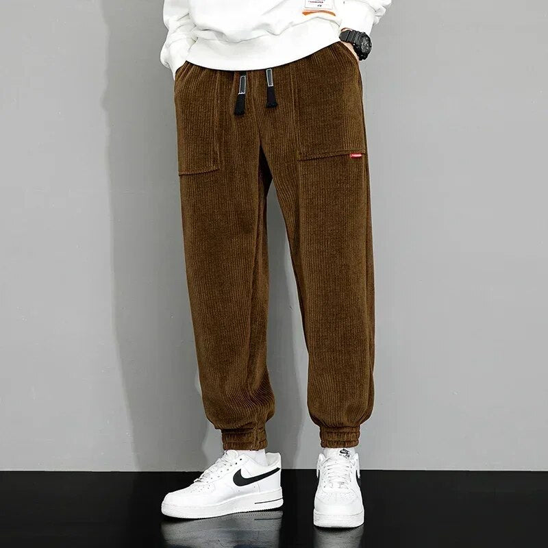 Pantalon Jogging Homme Coton Coupe Ample Confort Moderne