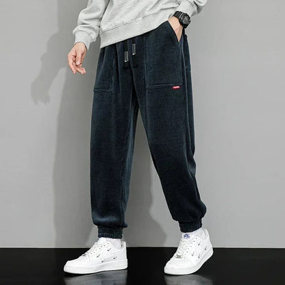 Pantalon Jogging Homme Coton Coupe Ample Confort Moderne