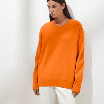 Pull Cachemire Doux Femme Hiver