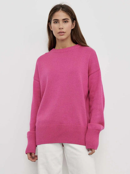 Pull Cachemire Doux Femme Hiver