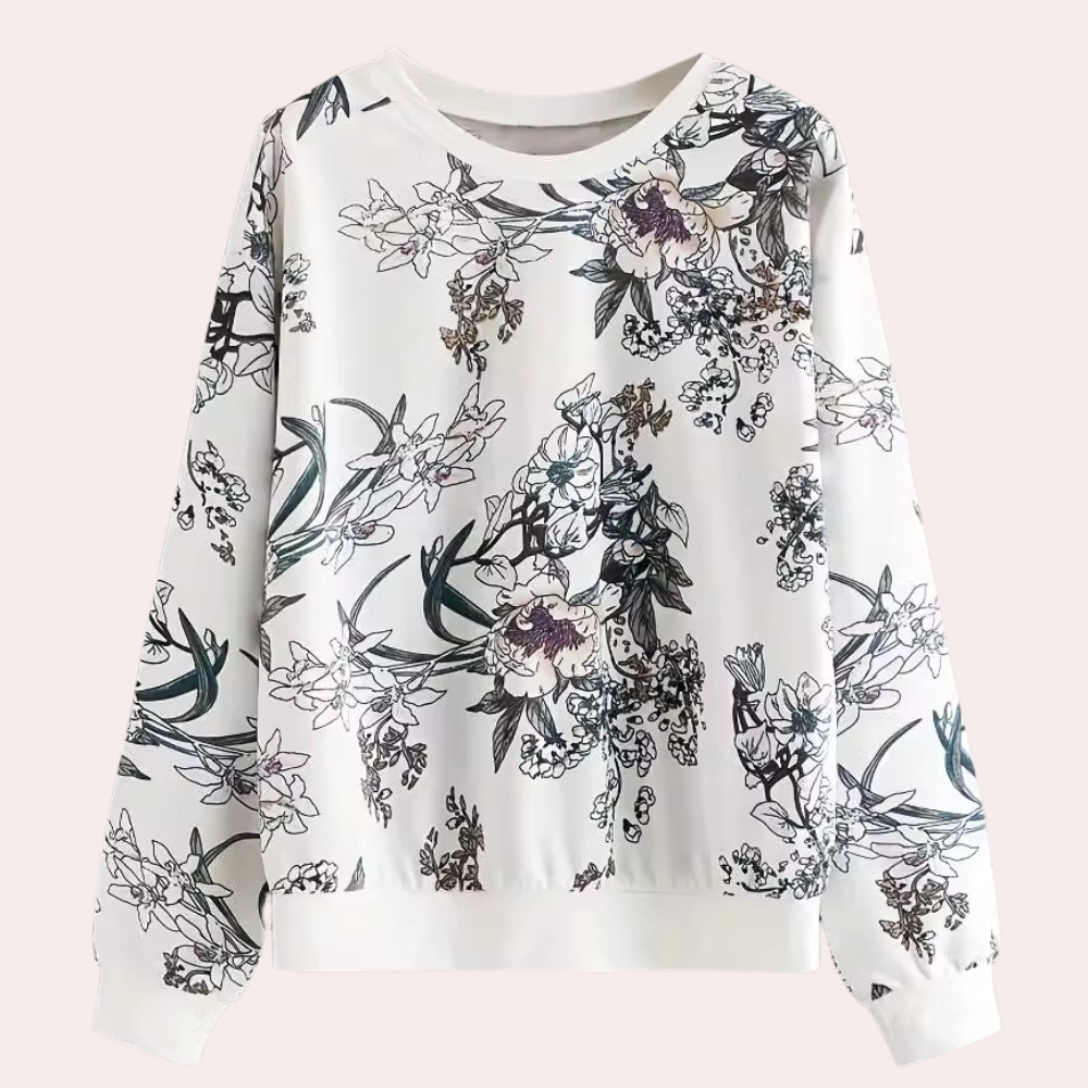 Pull à Fleur Élégant pour Femme - PanierRoyale