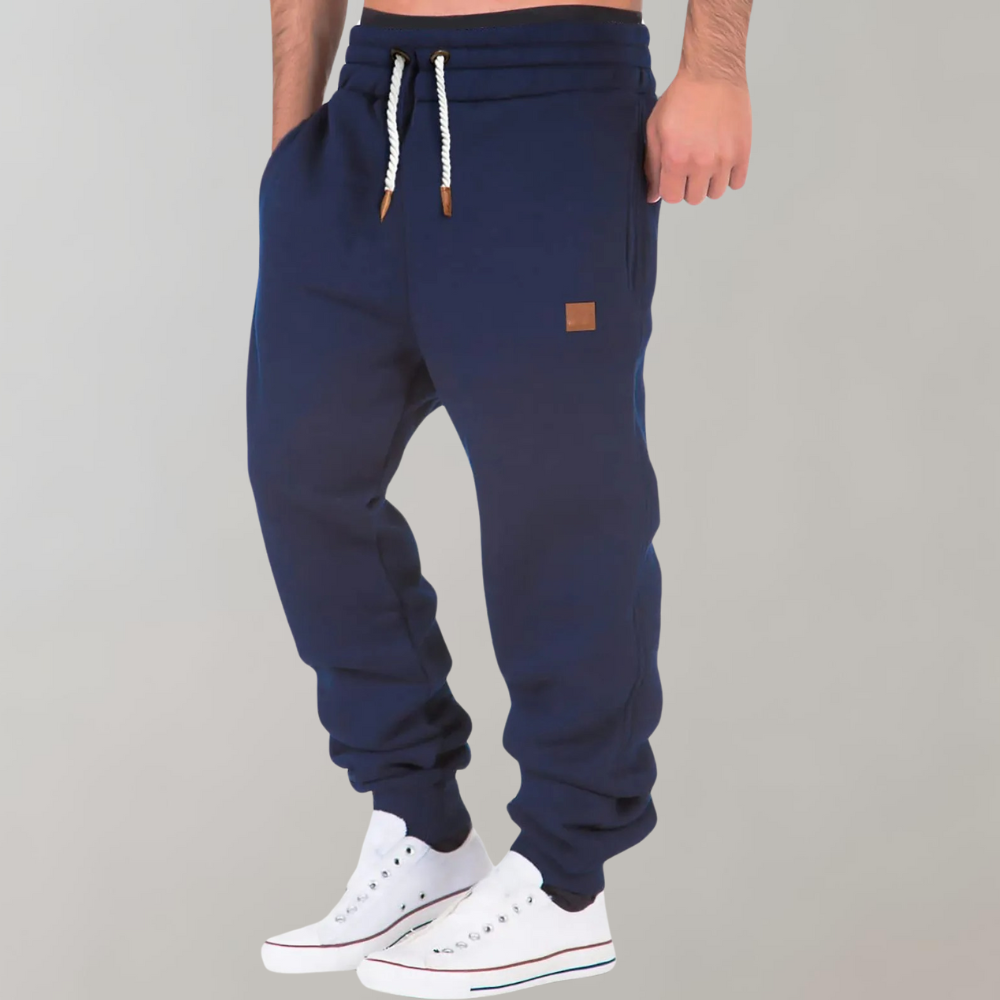 Pantalon de Jogging Homme Coton Doux et Élastique pour Sport et Loisirs