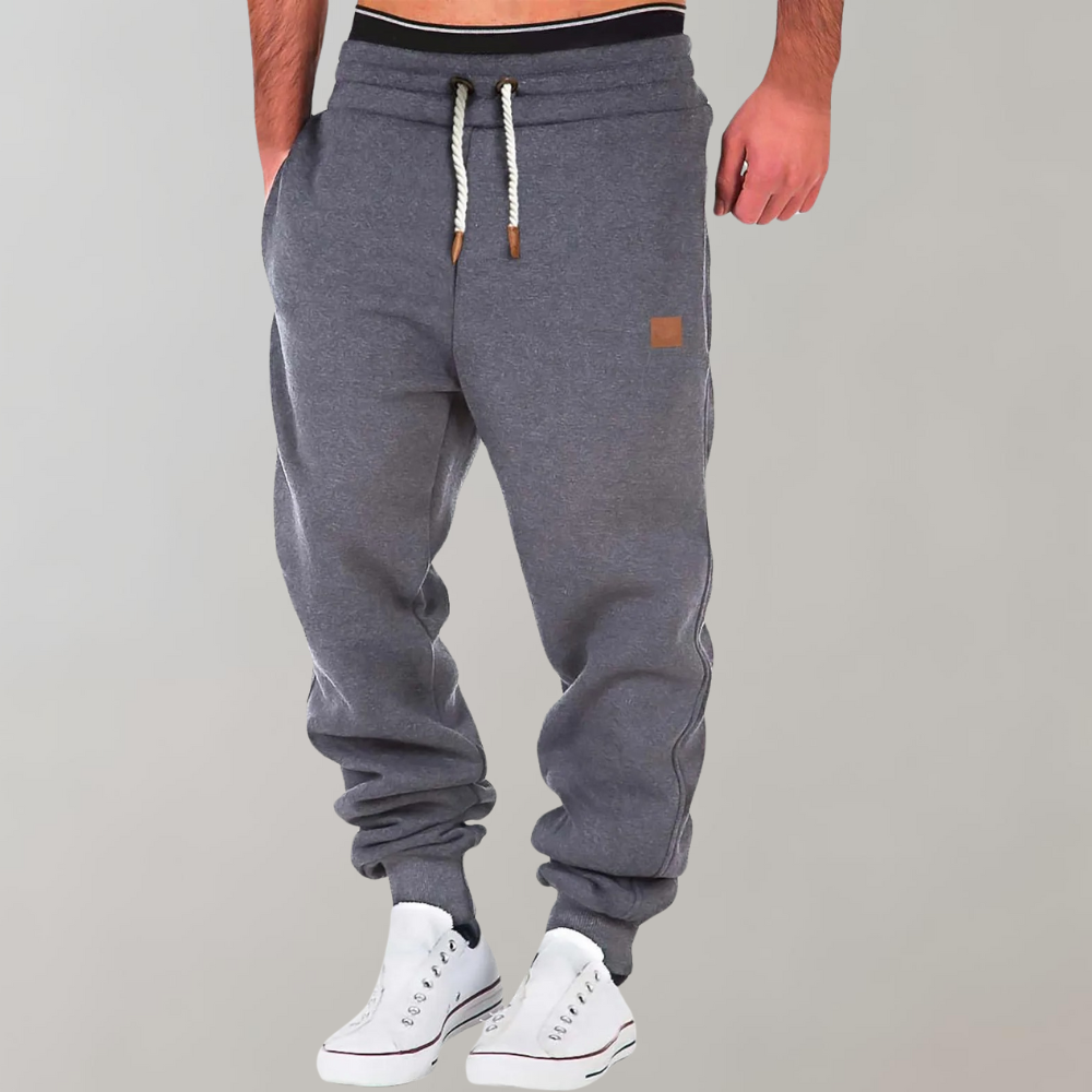 Pantalon de Jogging Homme Coton Doux et Élastique pour Sport et Loisirs