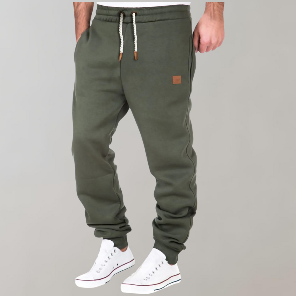 Pantalon de Jogging Homme Coton Doux et Élastique pour Sport et Loisirs