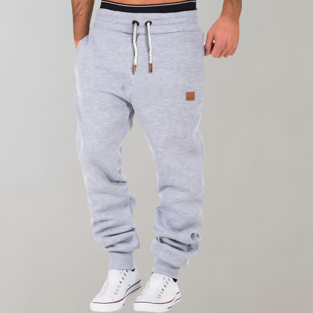 Pantalon de Jogging Homme Coton Doux et Élastique pour Sport et Loisirs